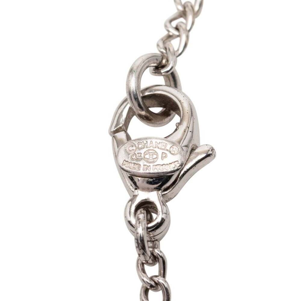 CHANEL Silver Logo Necklace - Picture 4 of 6